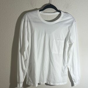 A.L.C. Womens Cutout back Long Sleeve Crew Neck Tee Shirt White Size Small